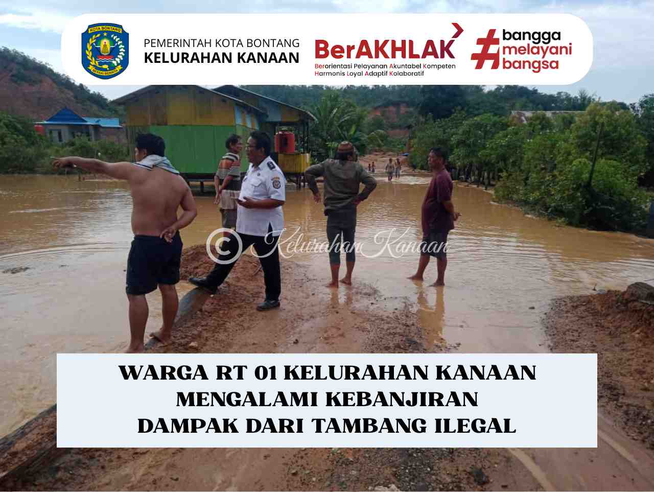 Warga Terdampak Banjir Akibat dari Dampak Tambang Ilegal