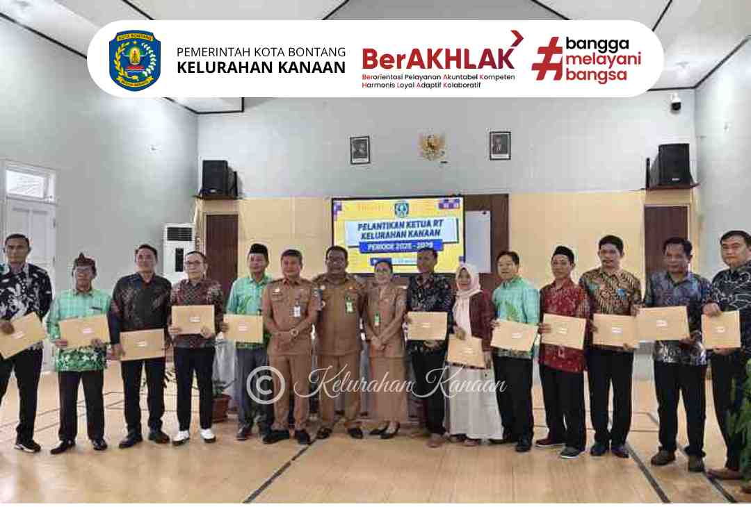PELANTIKAN KETUA RT KEL. KANAAN